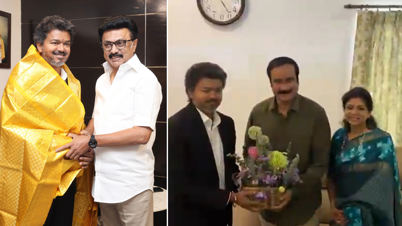 Tamil Nadu CM Vijay meets MK Stalin, PMK chief ahead of crucial floor test