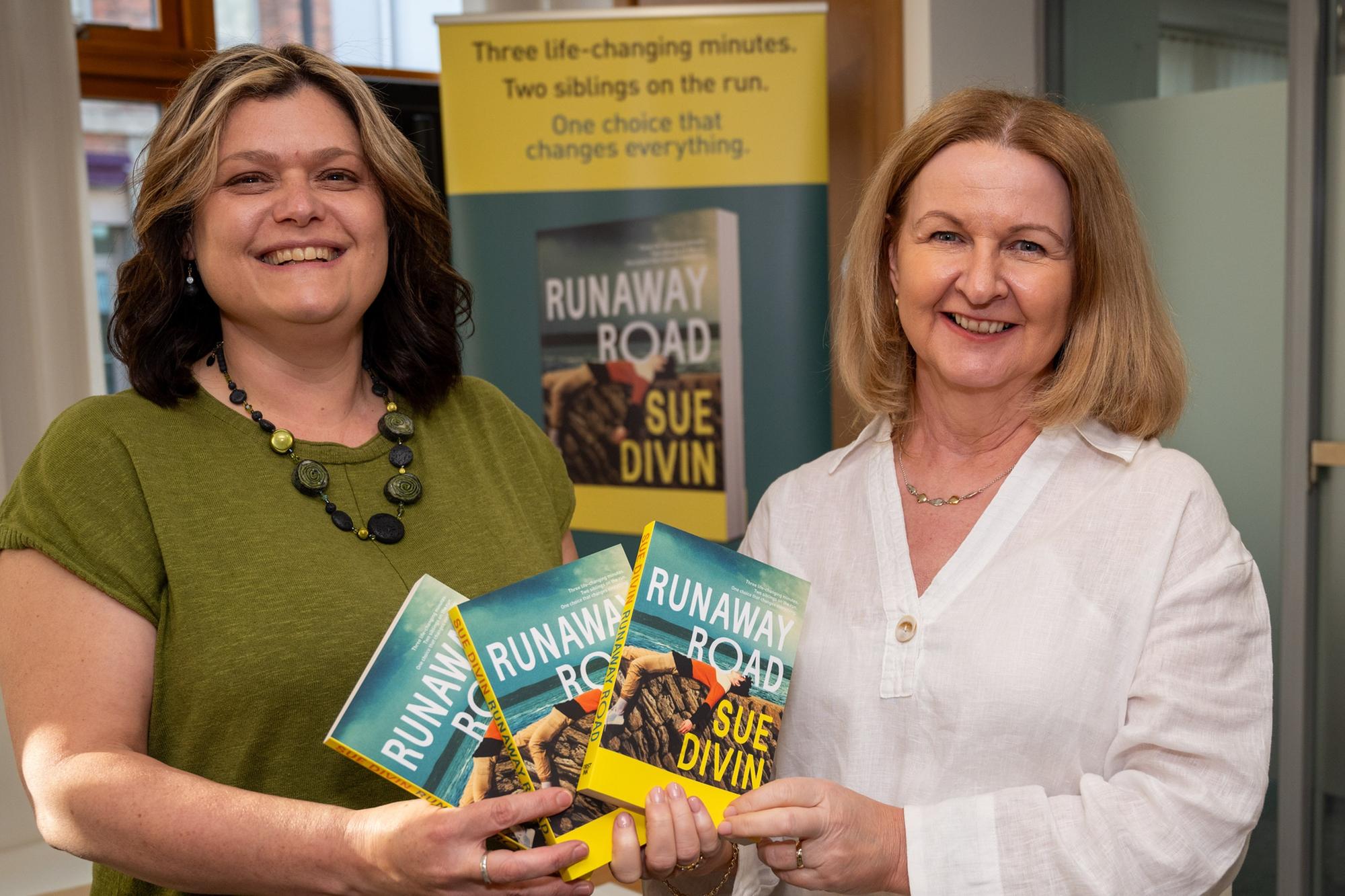 Author Sue Divin launches third novel Runaway Road set in Derry and Donegal