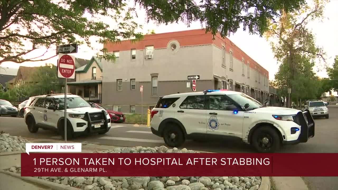 One person taken to hospital after stabbing in Denver