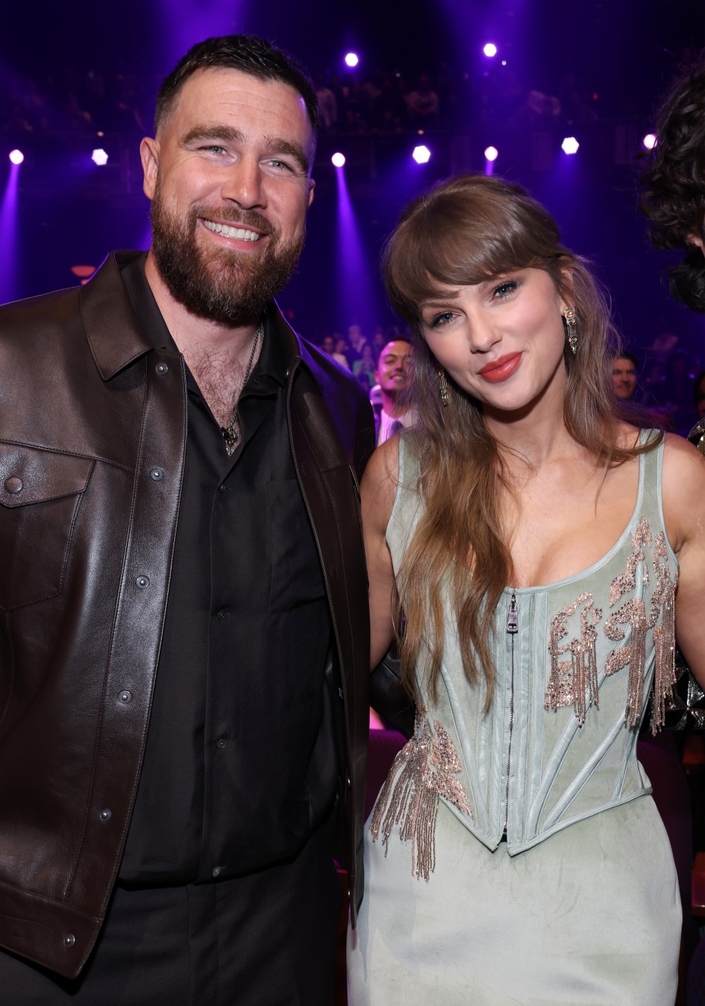 Travis Kelce and Taylor Swift ‘dance all night’ at Chiefs star George ...