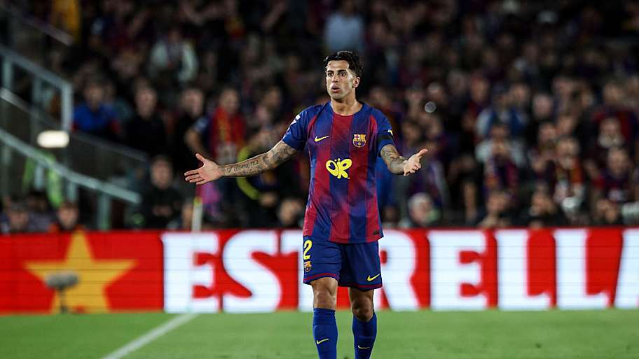 Cancelo is on loan at Barça from Al Hilal. | Gongora/NurPhoto/Getty Images