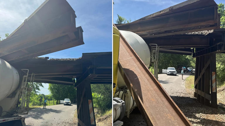 Railway back in service after cement mixer causes bridge collapse in ...