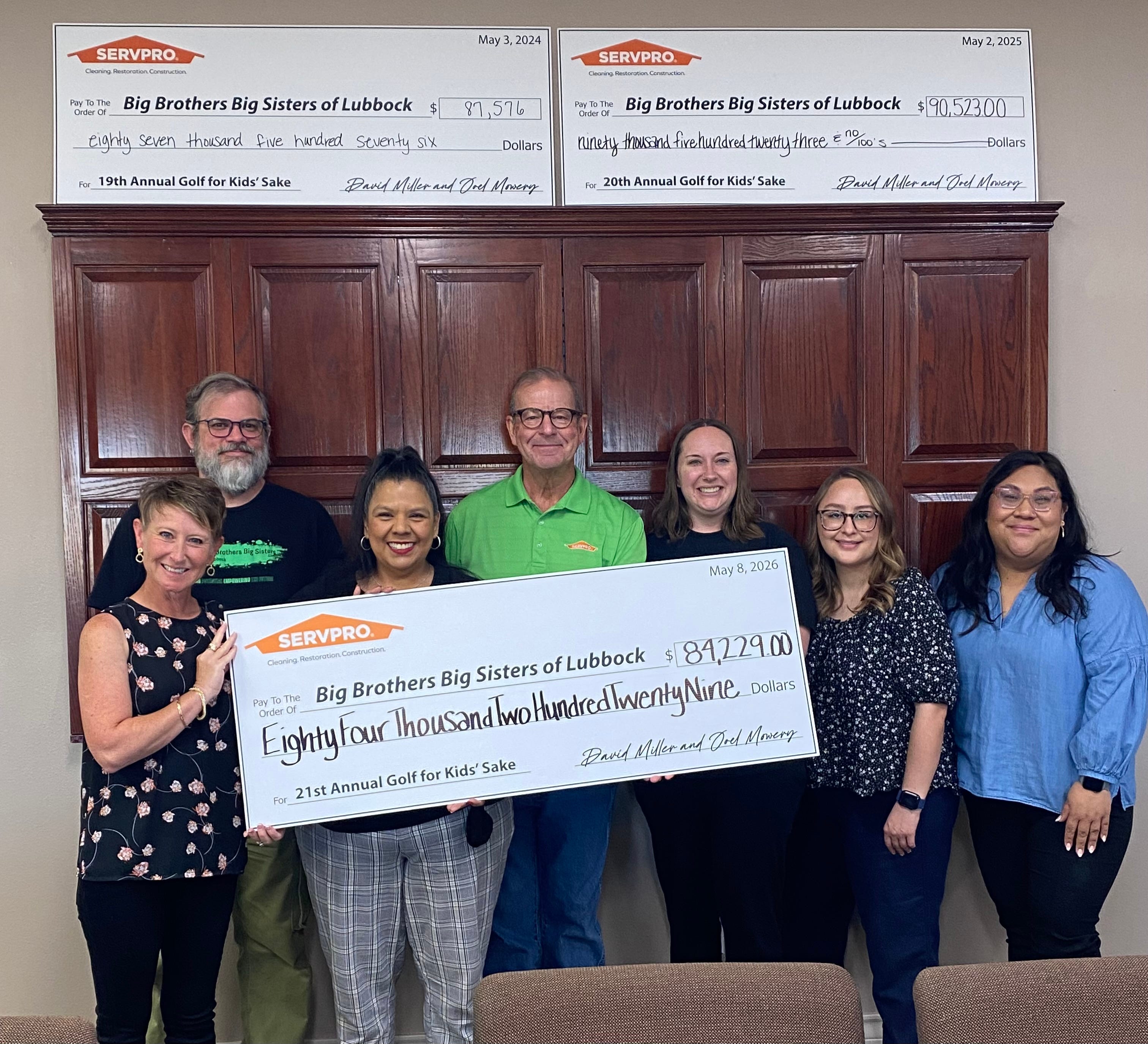 Lubbock Big Brothers Big Sisters, SERVPRO celebrate Golf for Kids' Sake