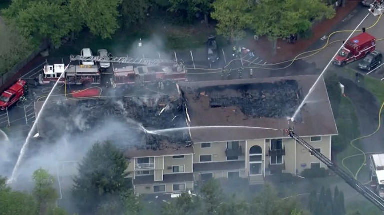 Dozens displaced by fire at North Attleboro condo complex