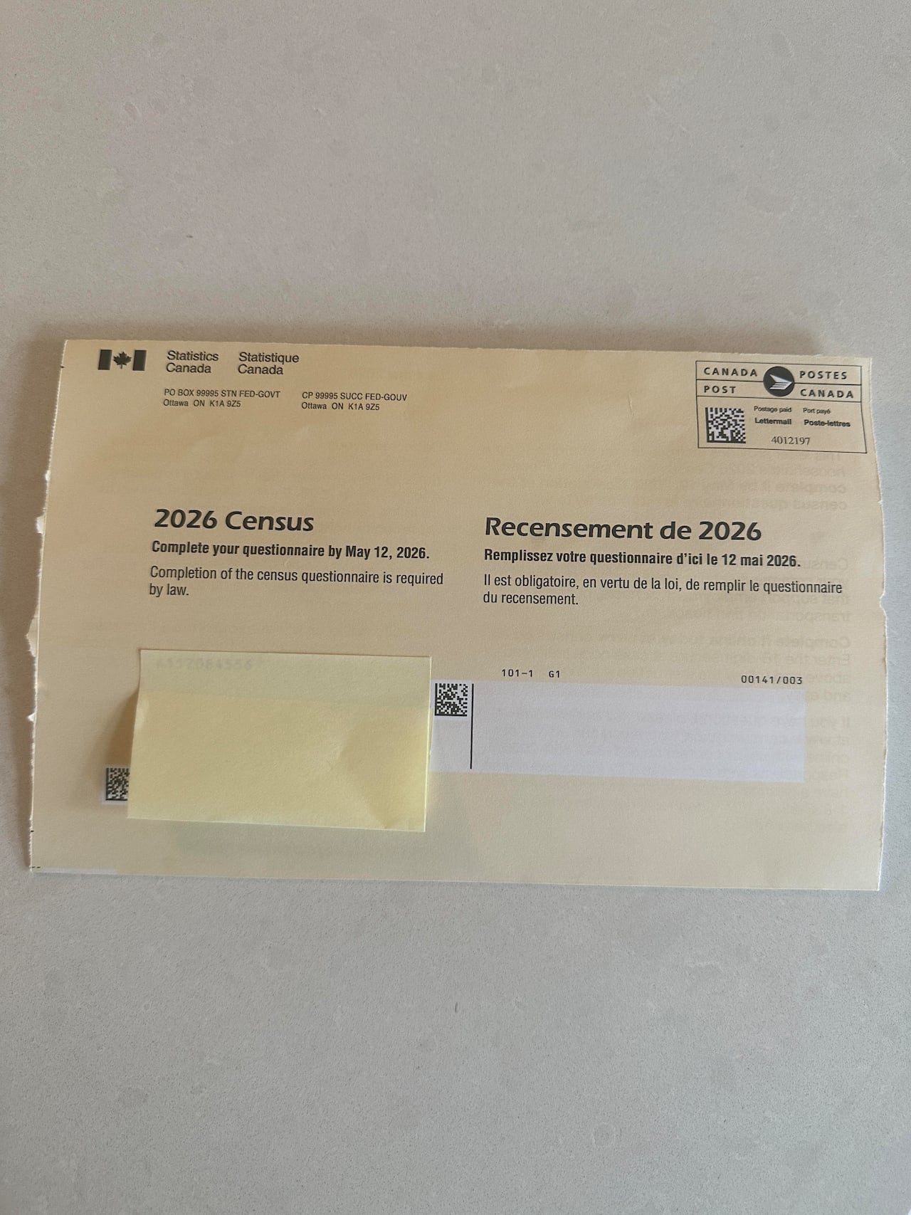 Did you also want to fill out the long census?