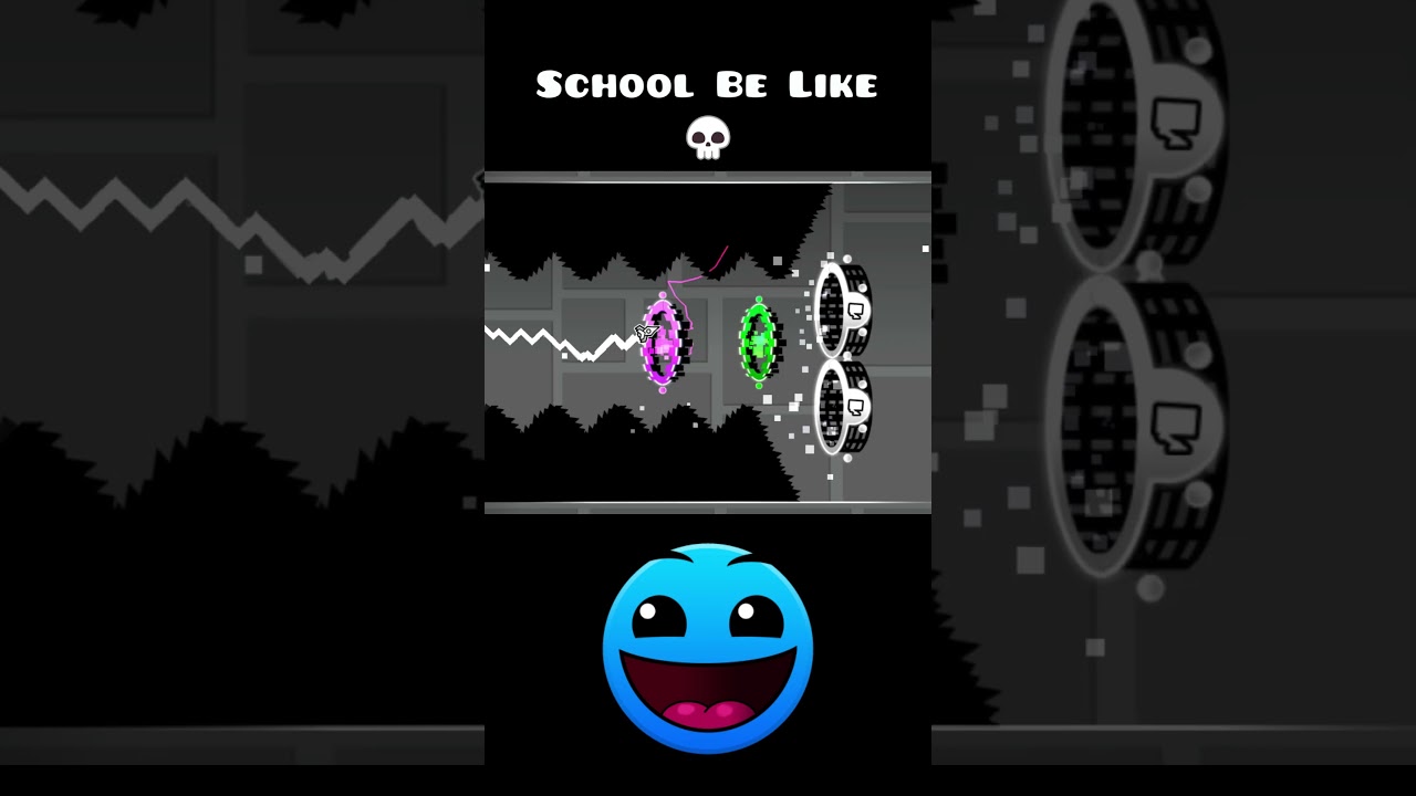 School in Geometry Dash be like 😂 #geometrydash #gdupdate #deluxe12 #gd ...