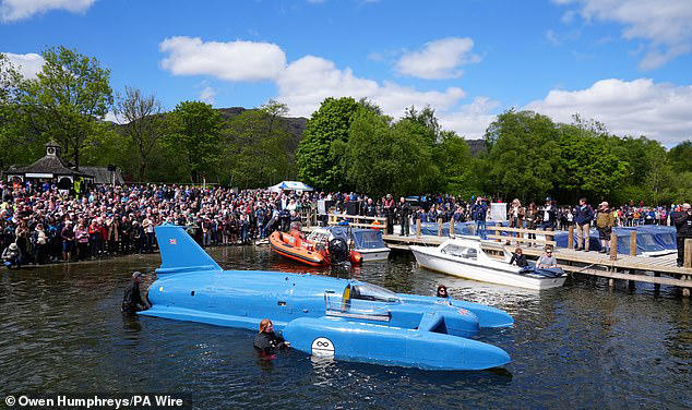 Iconic Bluebird K7 returns to Coniston Water for the first time after ...