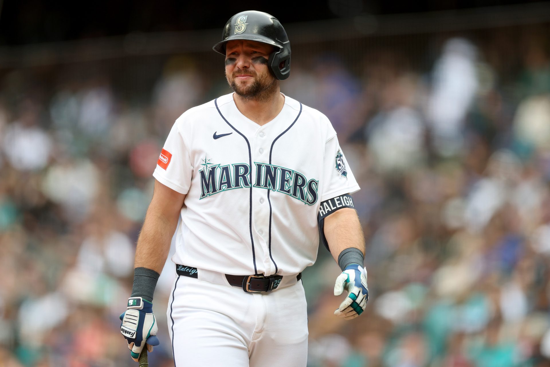 Seattle Mariners Cal Raleigh moves down in the order