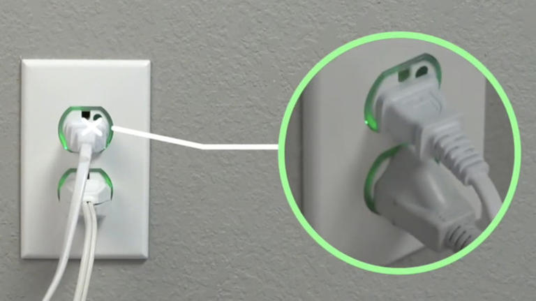 What's that orange light in certain power outlets for?