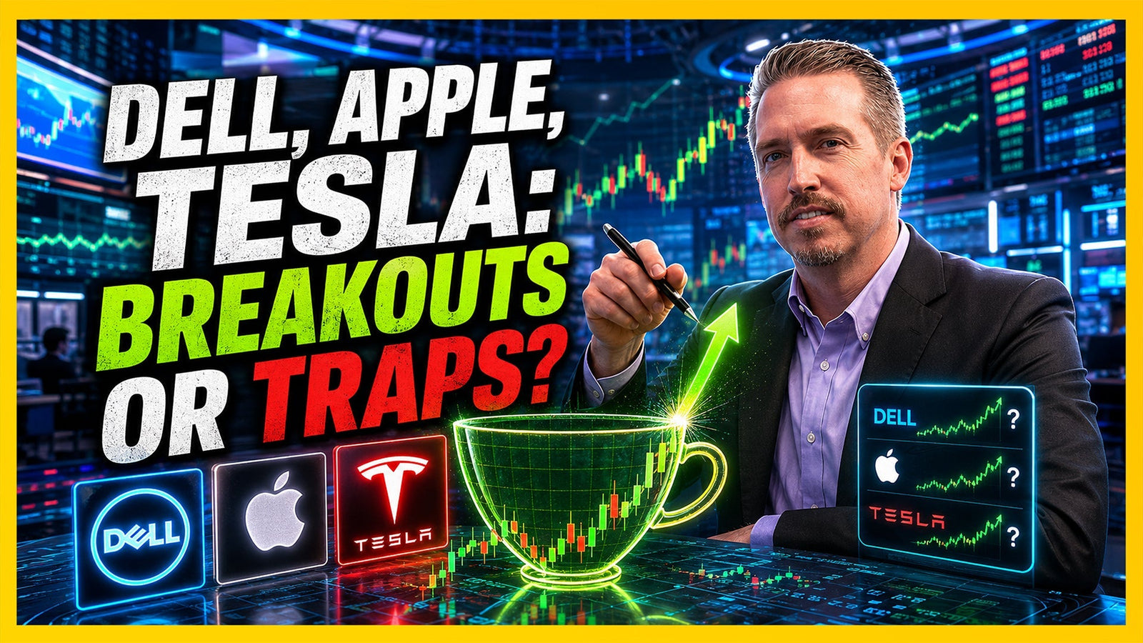 Tesla's cup and handle pattern points to $770 - if one level holds