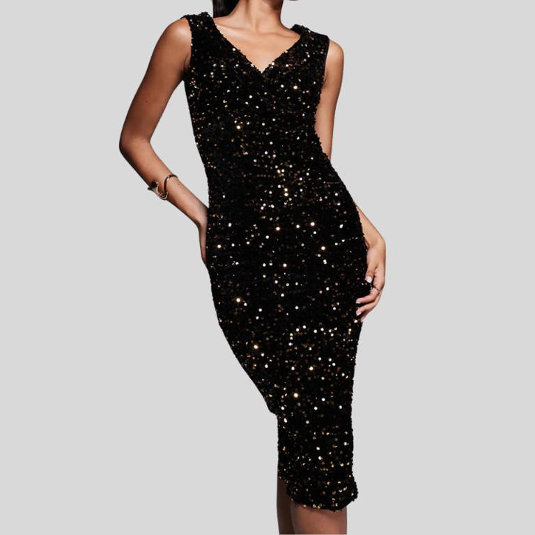 off the shoulder long sleeve cocktail dress Need A Miracle Long Sleeve Glitter Mini Dress Champagne