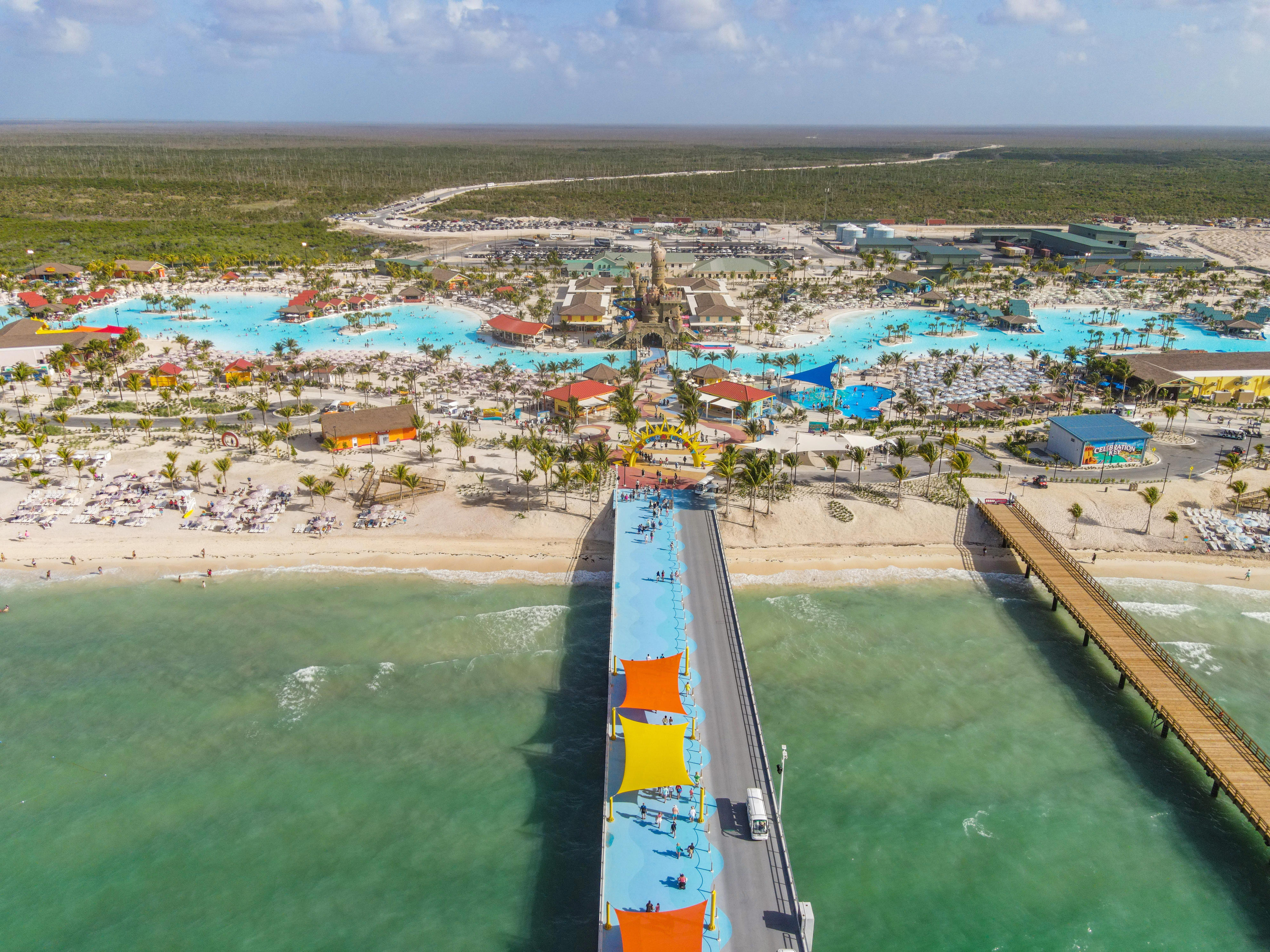 Carnival Cruise Line's private Bahamas destination, Celebration Key.