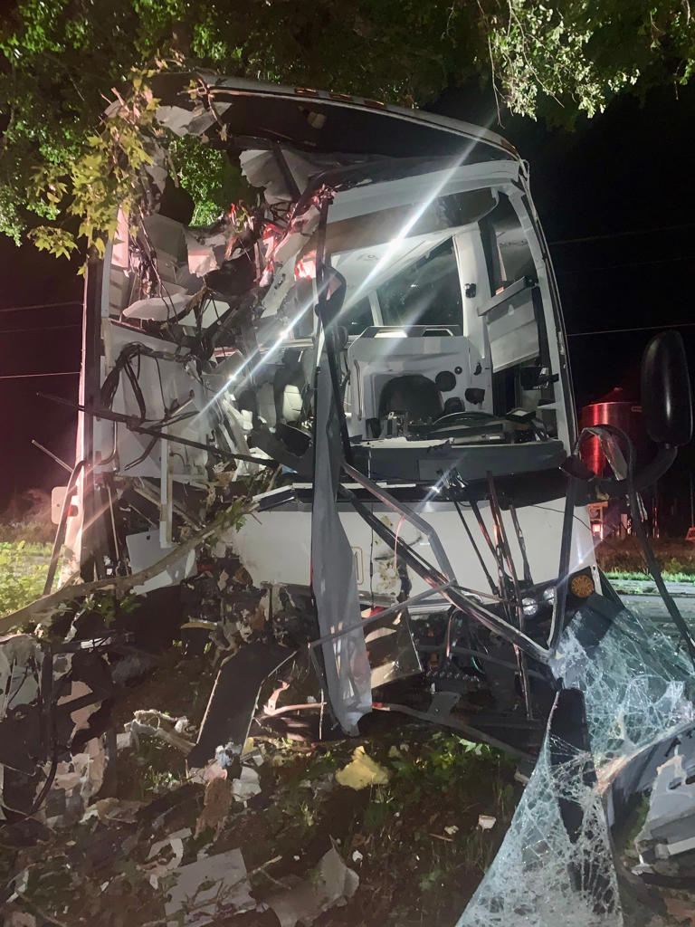 Bus driver hospitalized following early-morning Colleton County crash