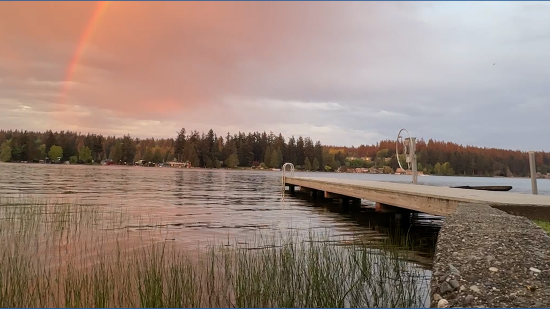 Sky over Lake Goodwin puts on a show
