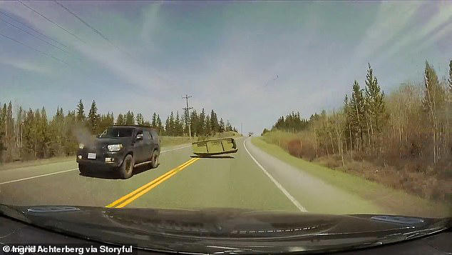 Family lucky to be alive after runaway boat flips off truck and smashes ...