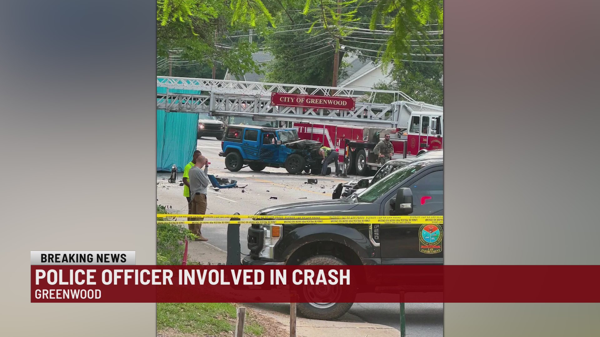 Police officer killed in Greenwood collision: Officials
