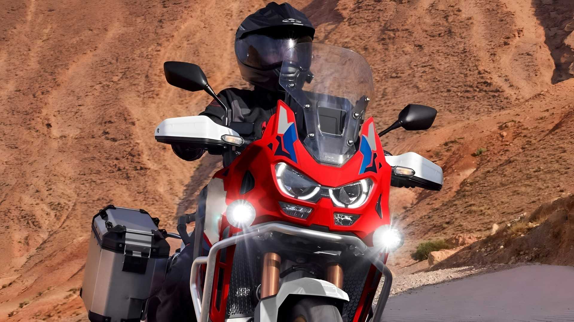 2026 Honda Africa Twin Adventure Sports ES close-up shot touring
