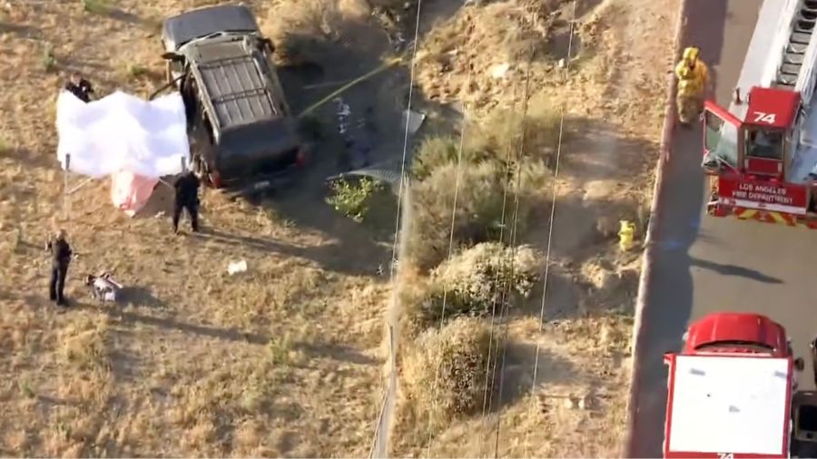Violent LA rollover crash leaves man dead, 3 others hospitalized