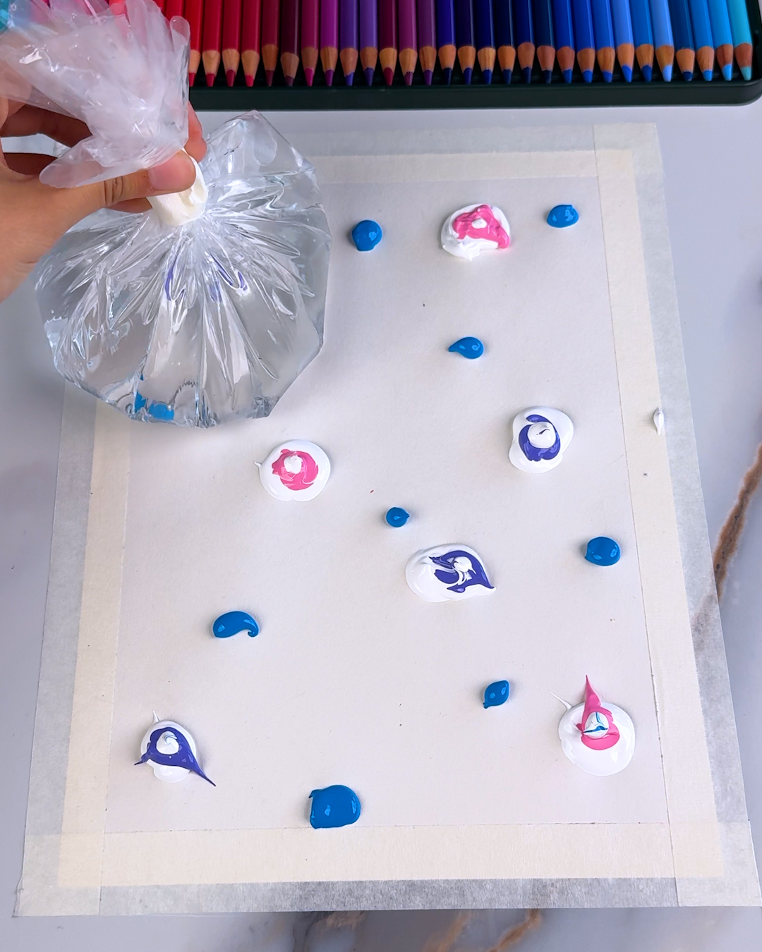 Abstract painting gets a smooth water upgrade💧🎨