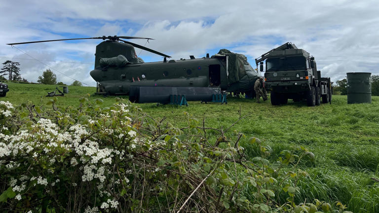 The night a Chinook landed in my back yard