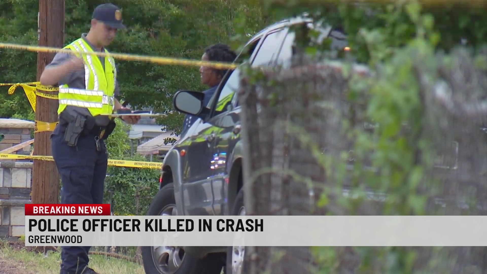 Police officer killed in Greenwood collision: Officials