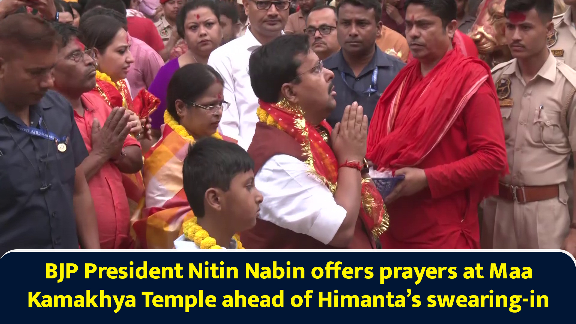 BJP president Nitin Nabin offers prayers at Maa Kamakhya Temple ahead ...