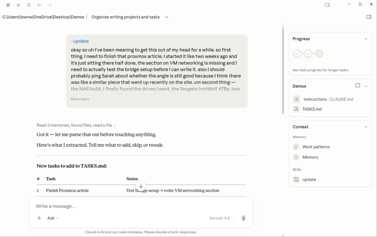 How to turn Claude into a project management system