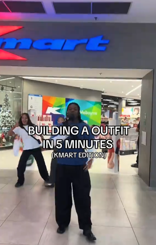 Kmart 5 minute outfit challenge with Issey quick and chic style