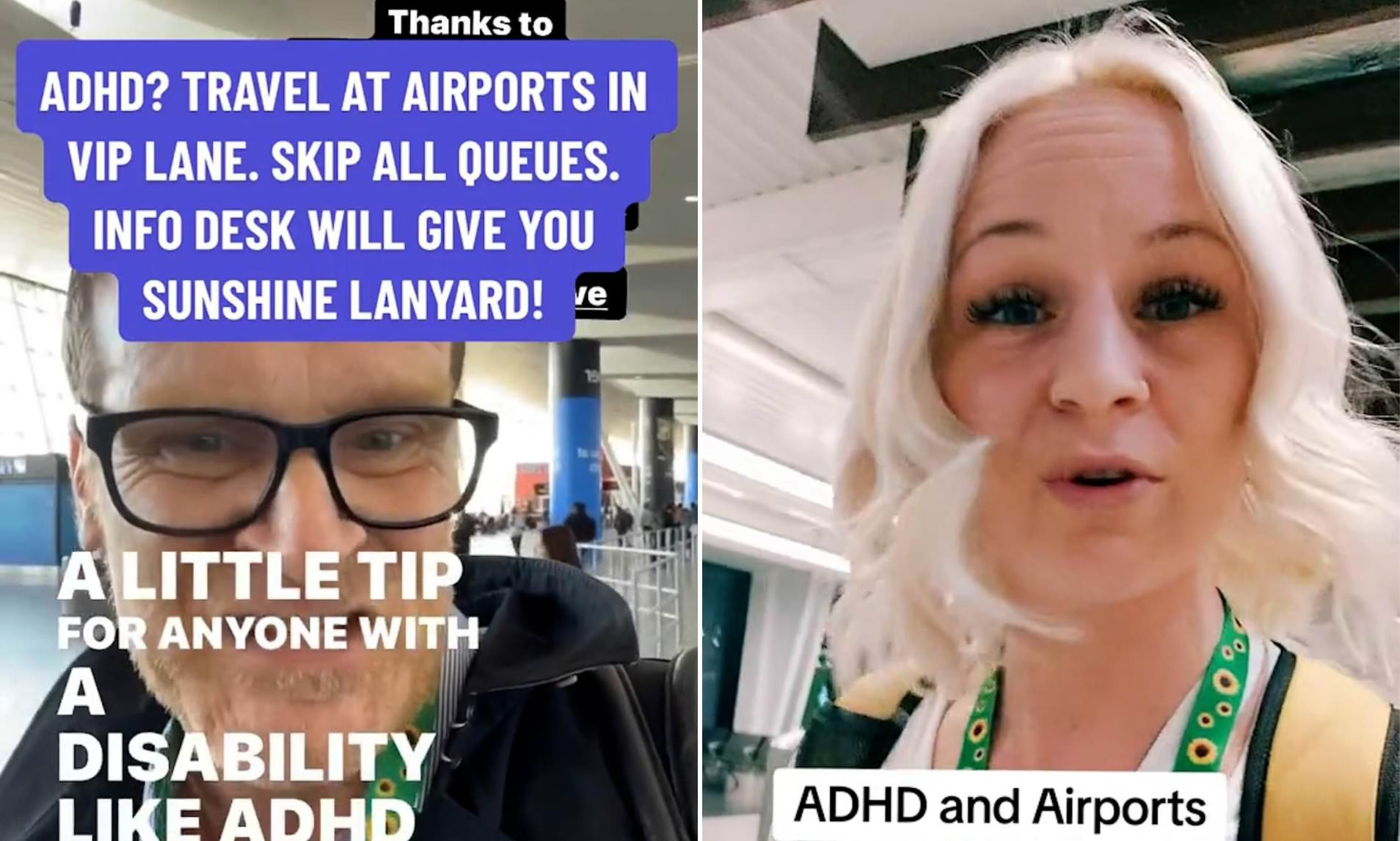 TikTok 'sickfluencers' guide viewers how to skip airport queues and ...