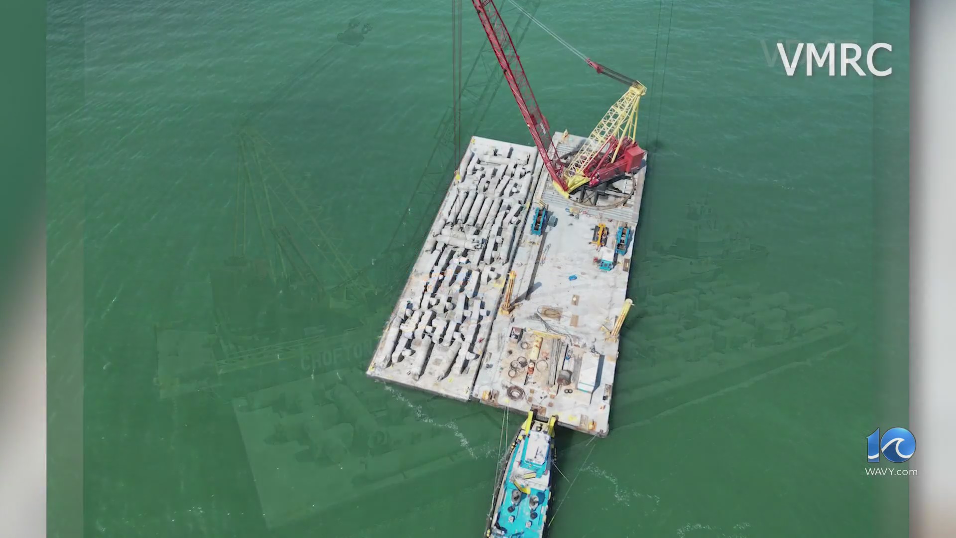 Leftover HRBT expansion concrete to go for bay reefs