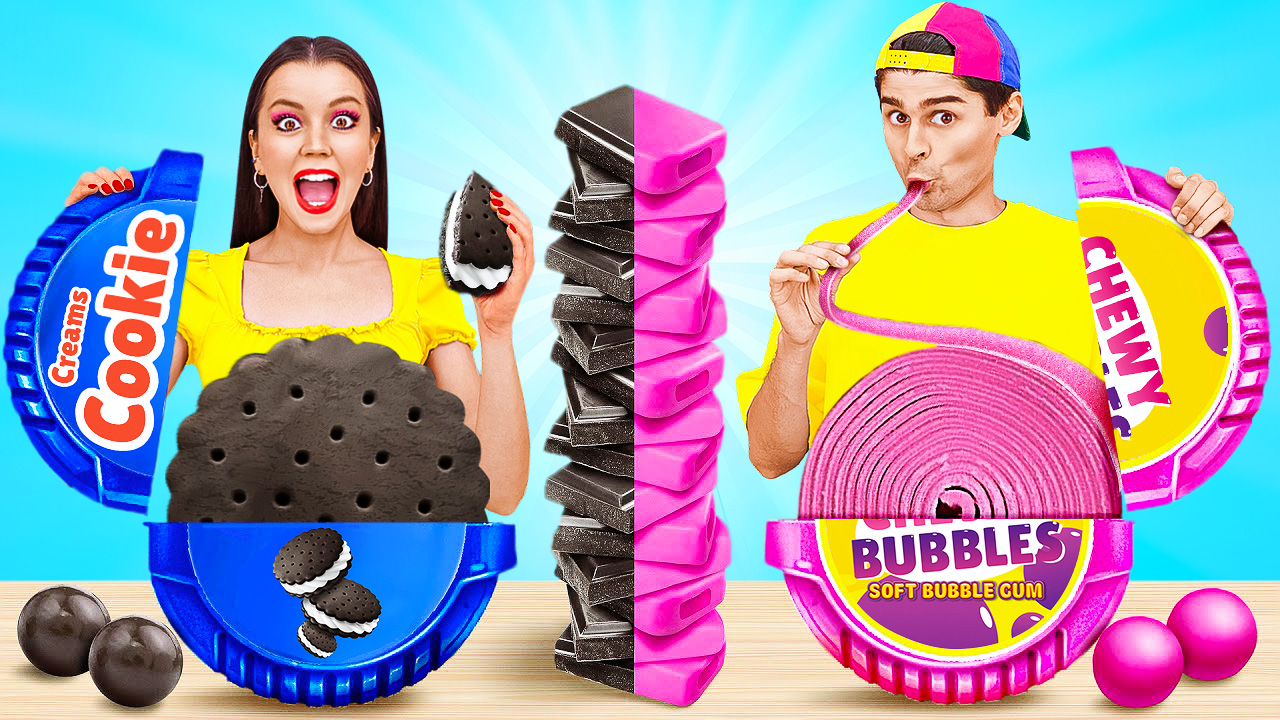 Ultimate plate challenge: Big, medium, and small food fun