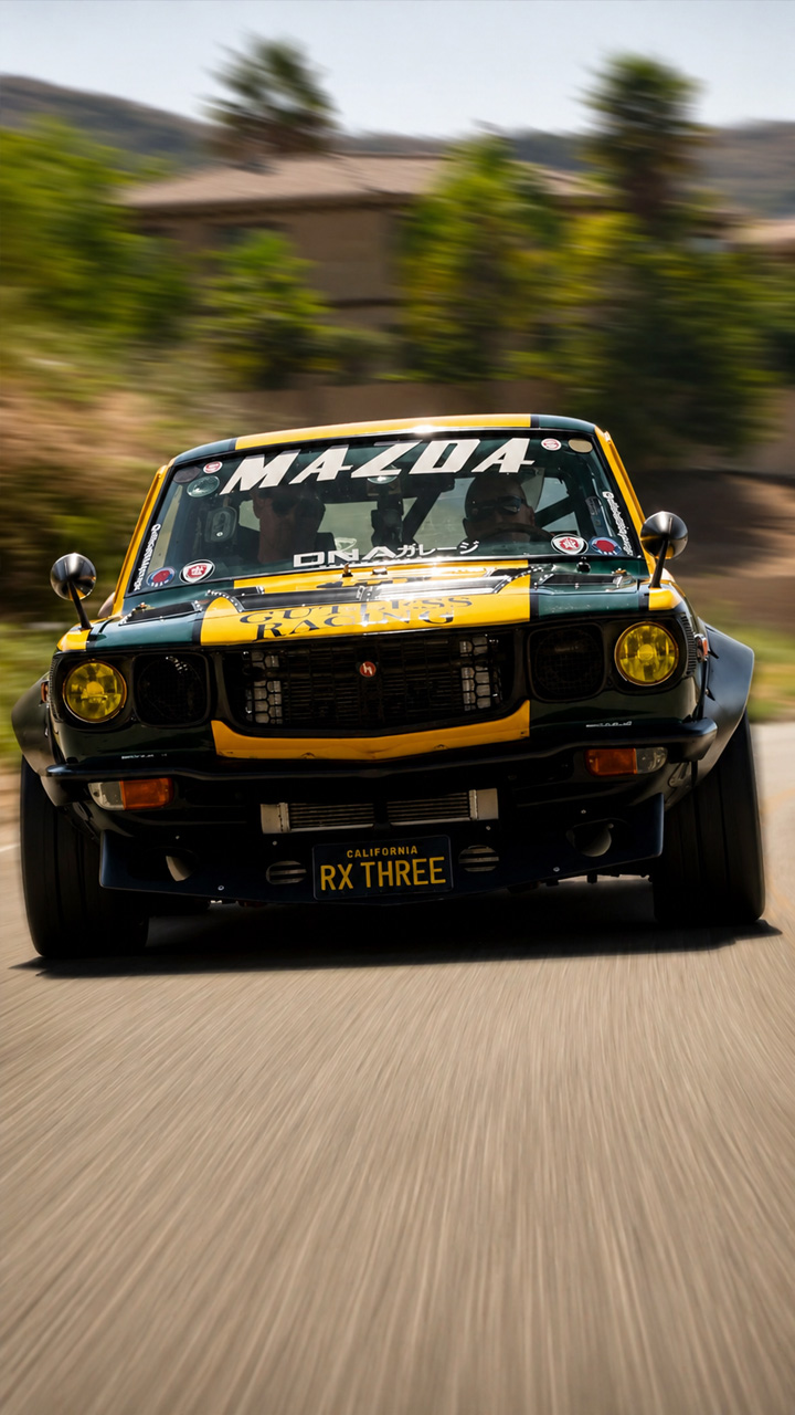 Mazda RX-3 gets a huge turbo build