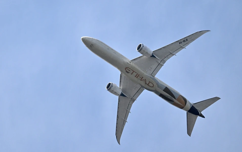 Etihad flight aborted in Chennai after wing fire scare