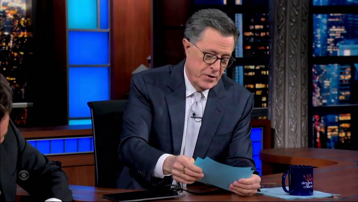 Late-night hosts drop surprise as parting gift for Stephen Colbert