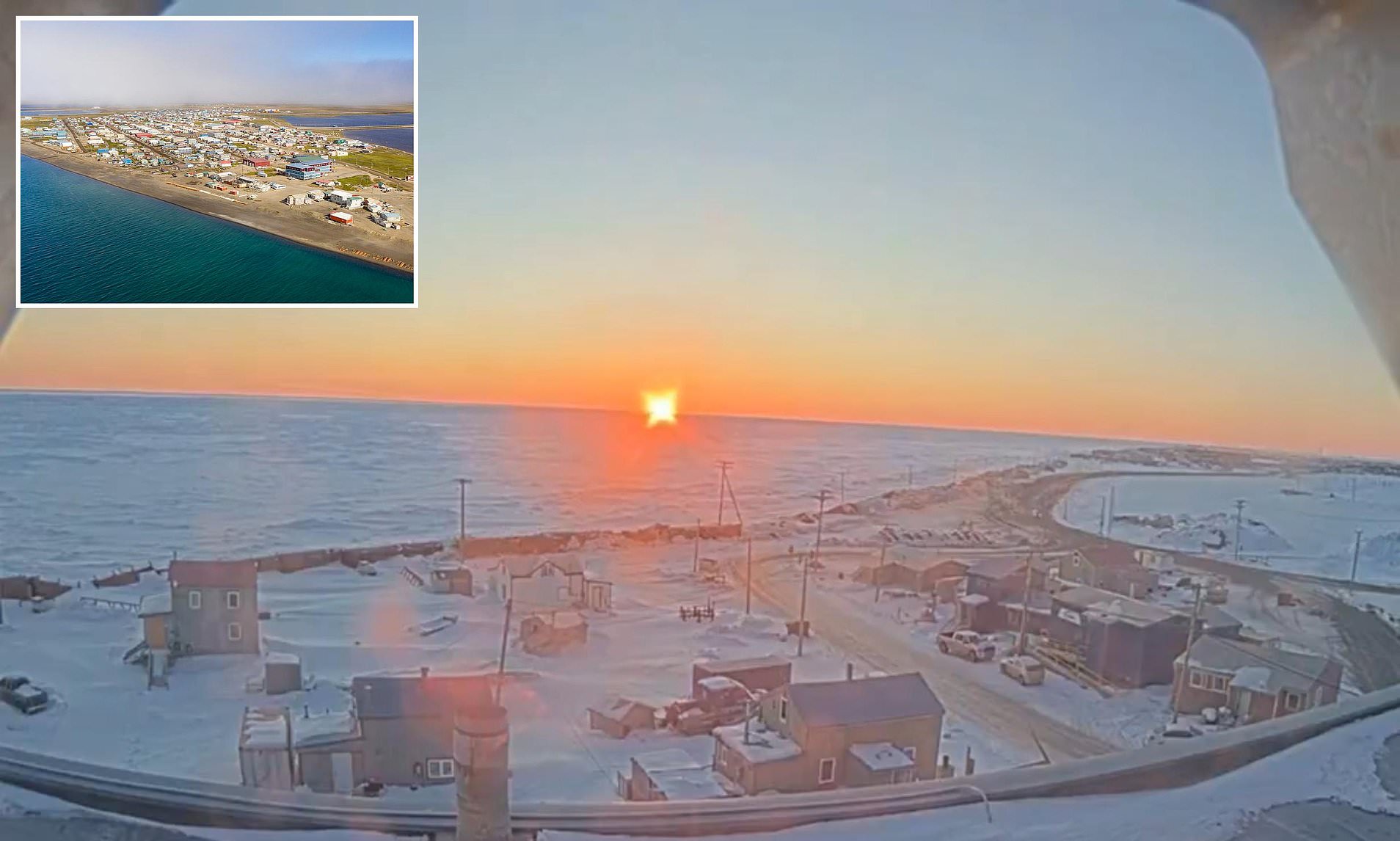 Alaskan town sees final sunrise for 84 days as it enters 'midnight