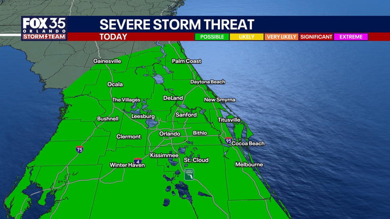 Orlando weather: Heavy rain, strong storms moving through Central Florida