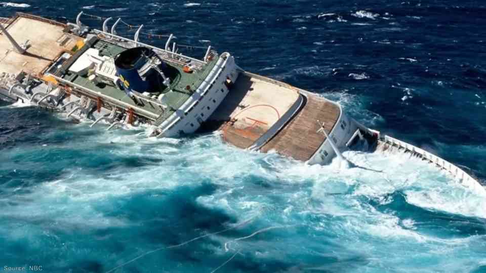 The captain left the ship - while hundreds were still trapped onboard