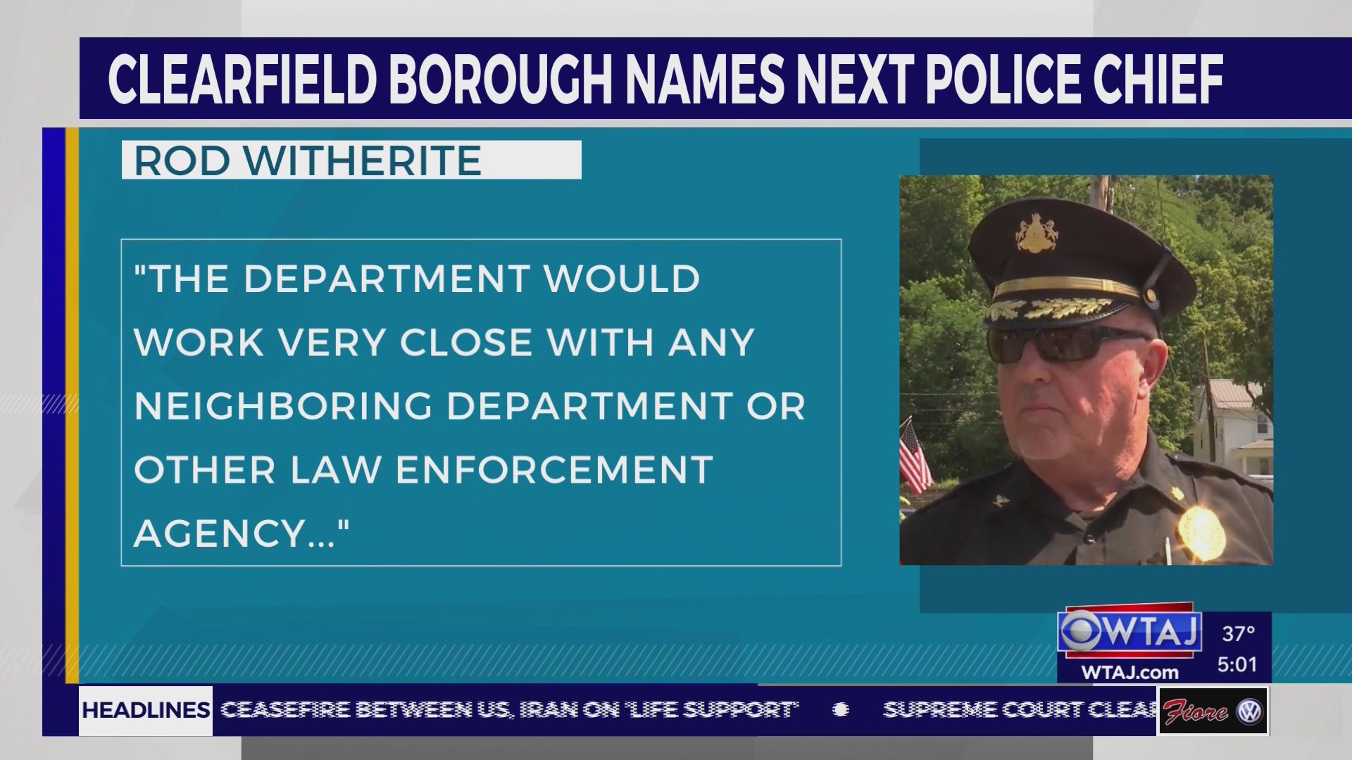 Clearfield selects new police chief: Dissolution of CRPD continues