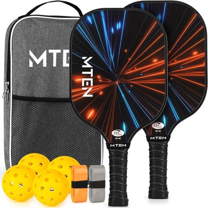 A two-paddle pickleball set approved by USA Pickleball