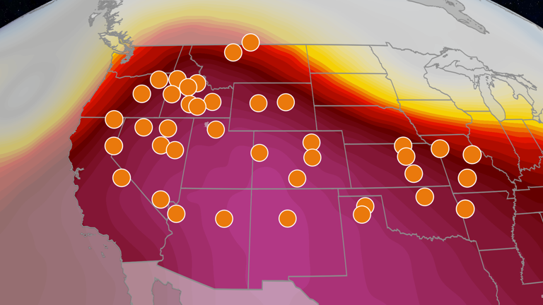 Record heat to slide from Pacific Coast to East Coast through this week
