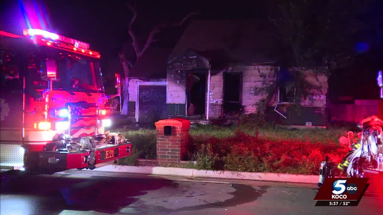 Fire crews respond to fire at vacant house in southwest OKC overnight