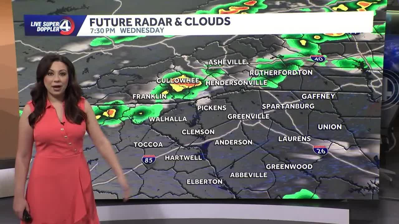 South Carolina weather forecast - mid 70s this afternoon