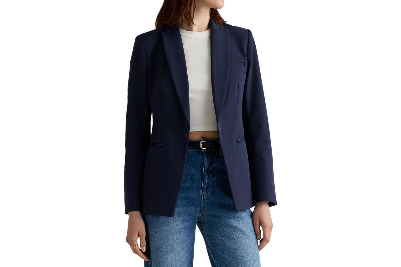 Quince Scuba Single-Breasted Convertible Blazer