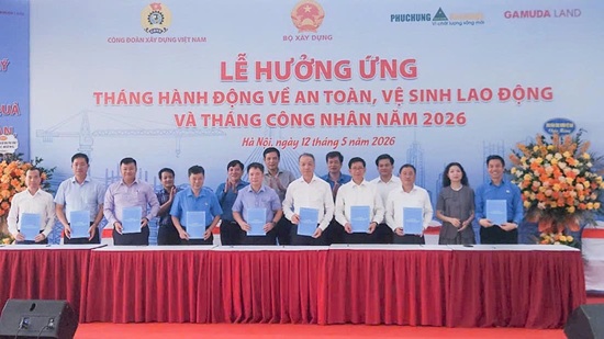 Công đoàn Xây dựng phát động Tháng hành động về ATVSLĐ 2026