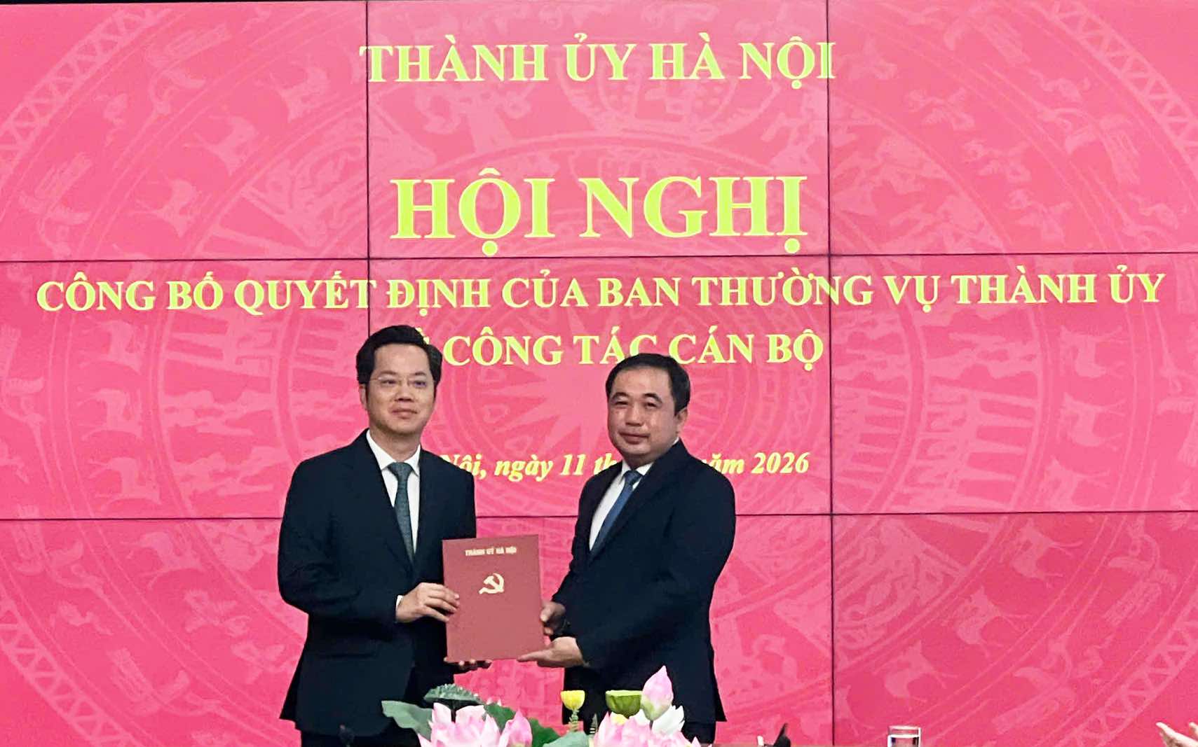 Thành ủy Hà Nội công bố quyết định về công tác cán bộ