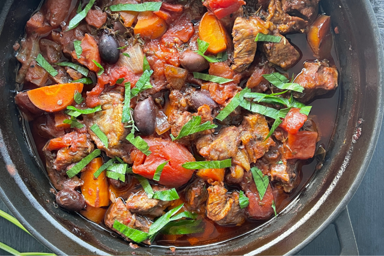 Greek lamb pot