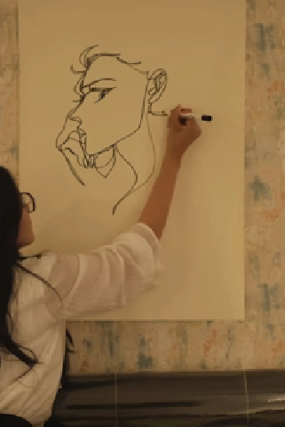 Mencong mulutnya dalam one line manga drawing teknik gambar ekspresi unik