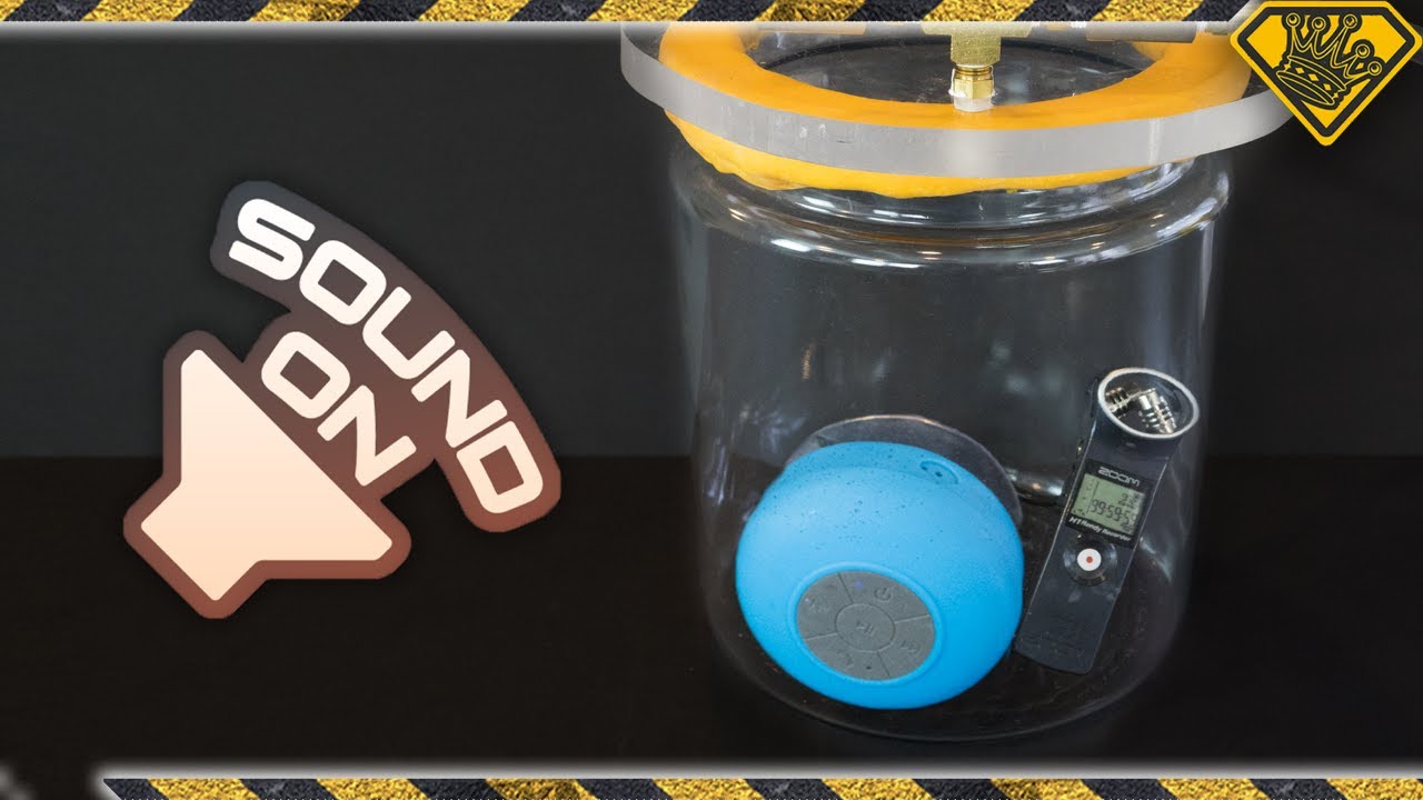 Testing if sound waves can travel through a vacuum chamber