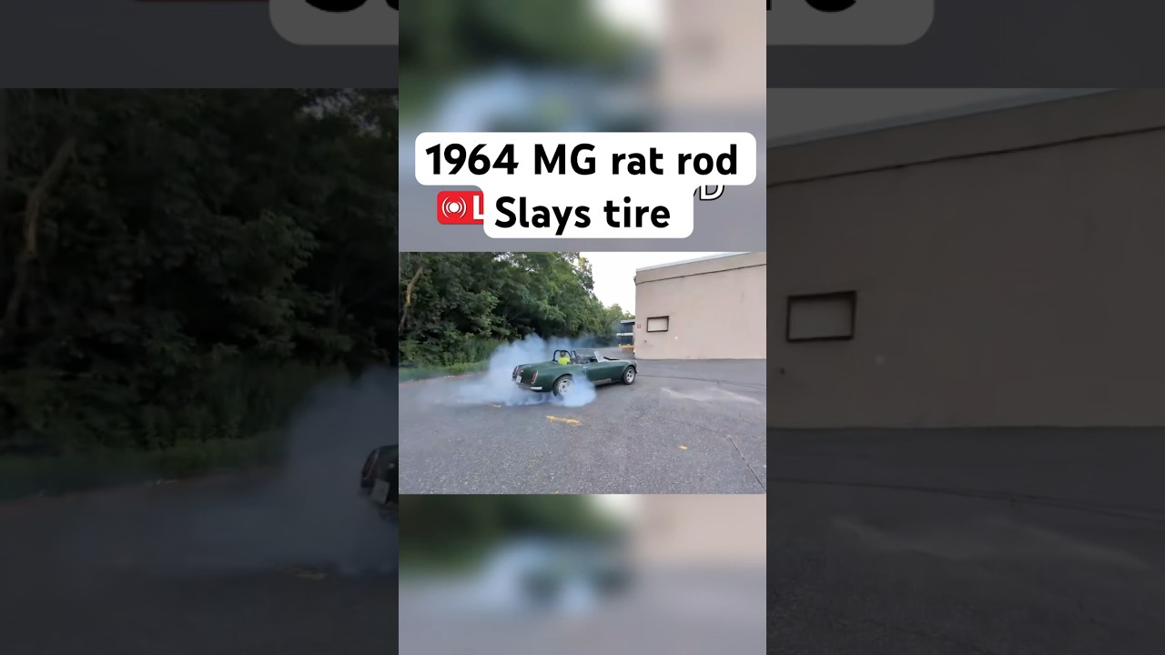 1964 MG rat rod slays tire