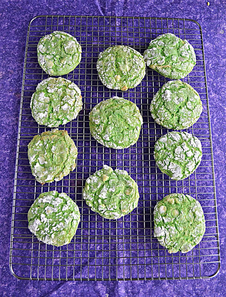 Pandan cool whip cookies